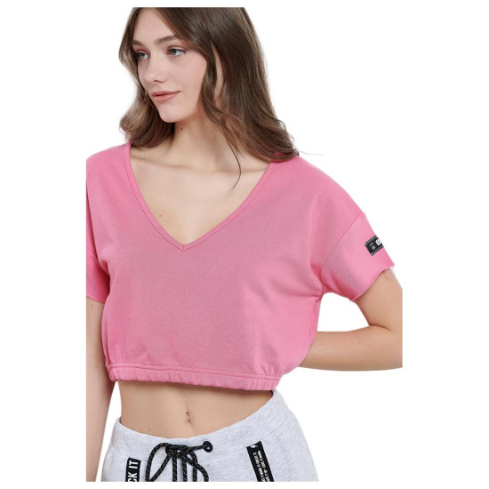 Bodytalk Γυναικεία κοντομάνικη μπλούζα Cropped